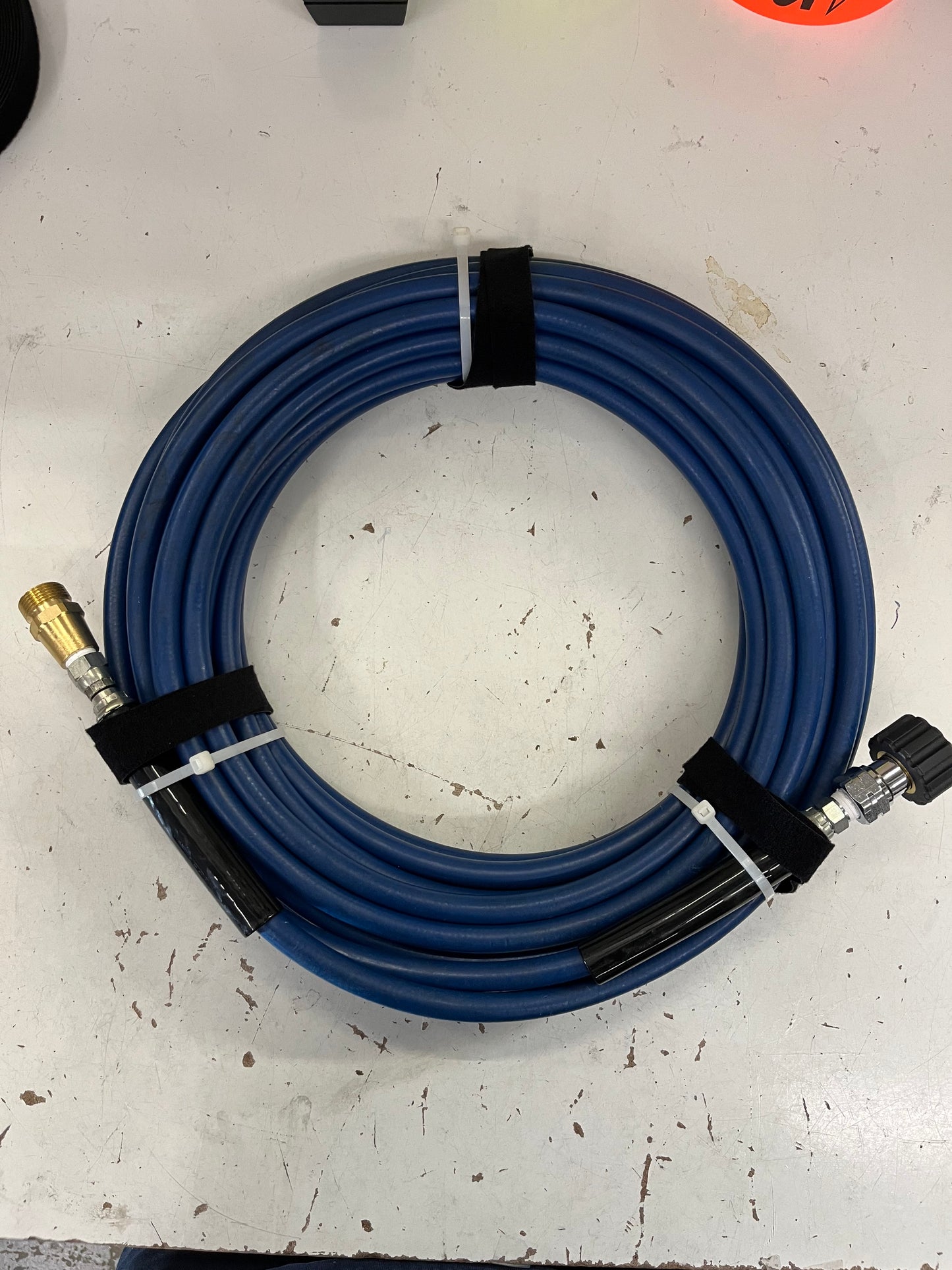 AR blue pressure washer hose for hood cleaners