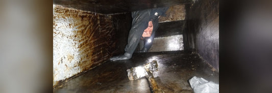 crawling in grease duct
