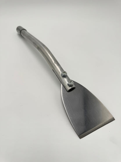 Scraper for cleaning kitchen exhaust systems