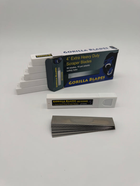 Magnet Scraper Blades 4” 50 Pack