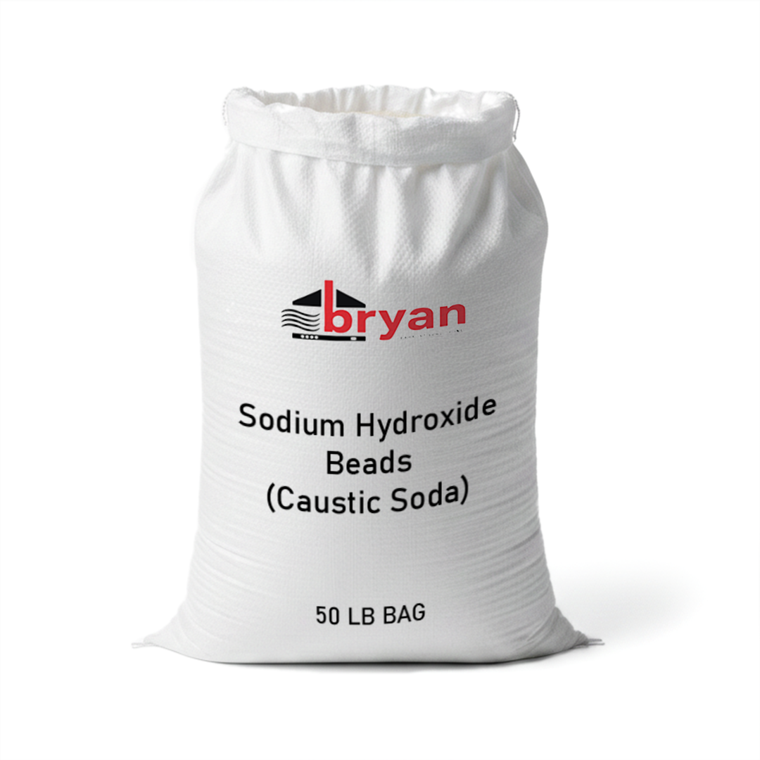 Sodium Hydroxide Beads (Caustic Soda) – 50 Lb Bag