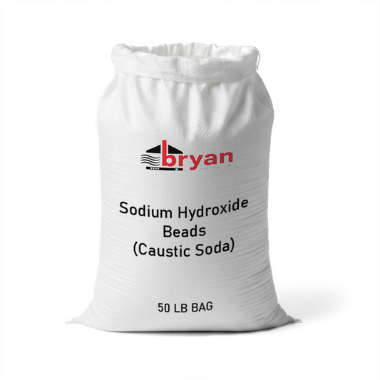 Sodium Hydroxide Beads (Caustic Soda) – 50 Lb Bag