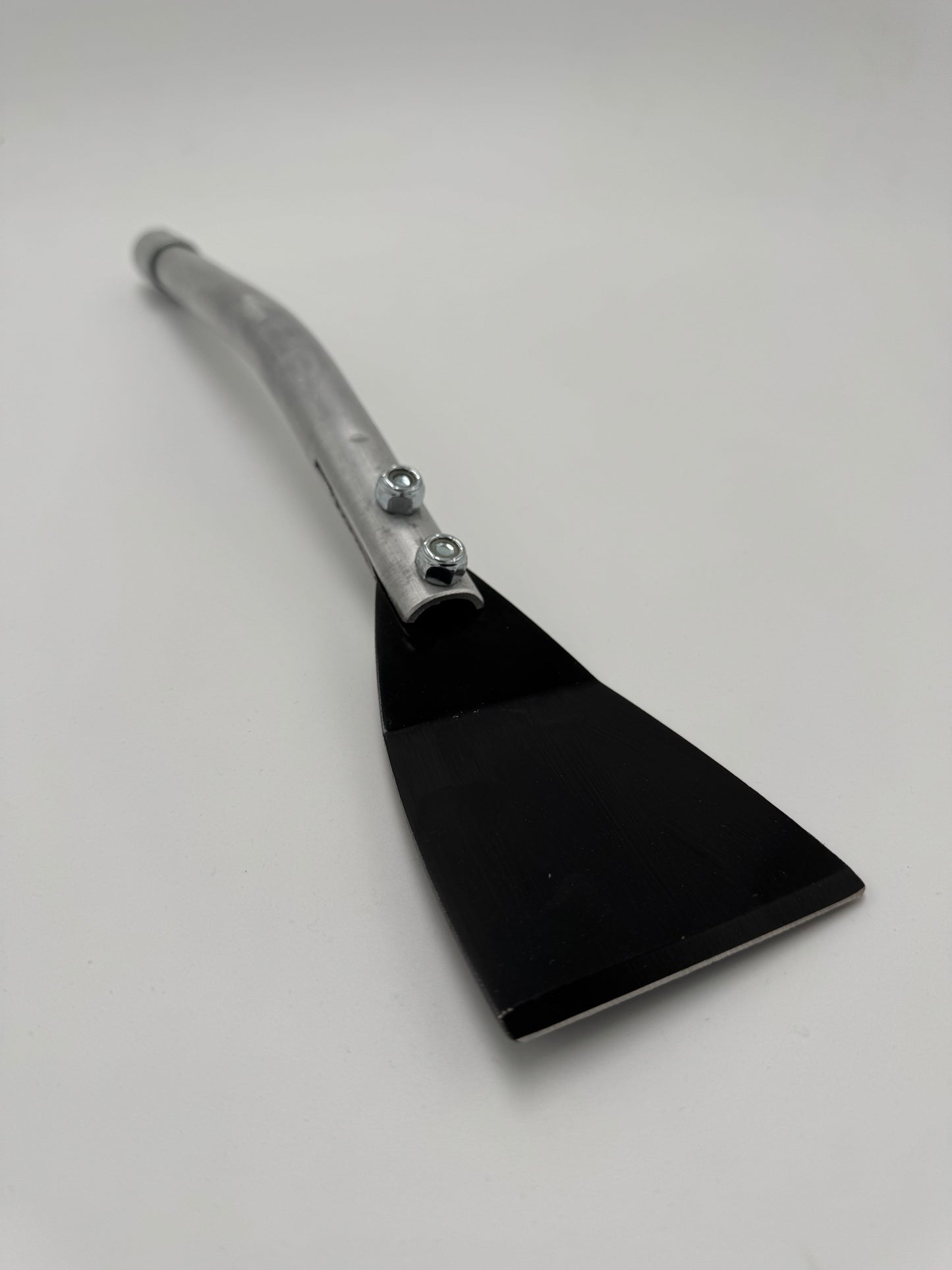 Scraper for cleaning hard kitchen exhaust grease