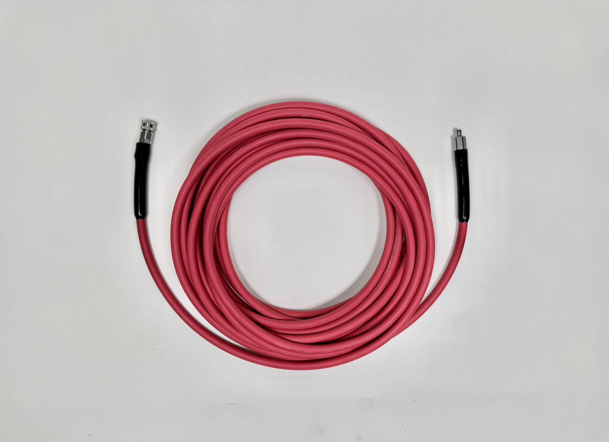 Hood cleaning foamer hose with connectors