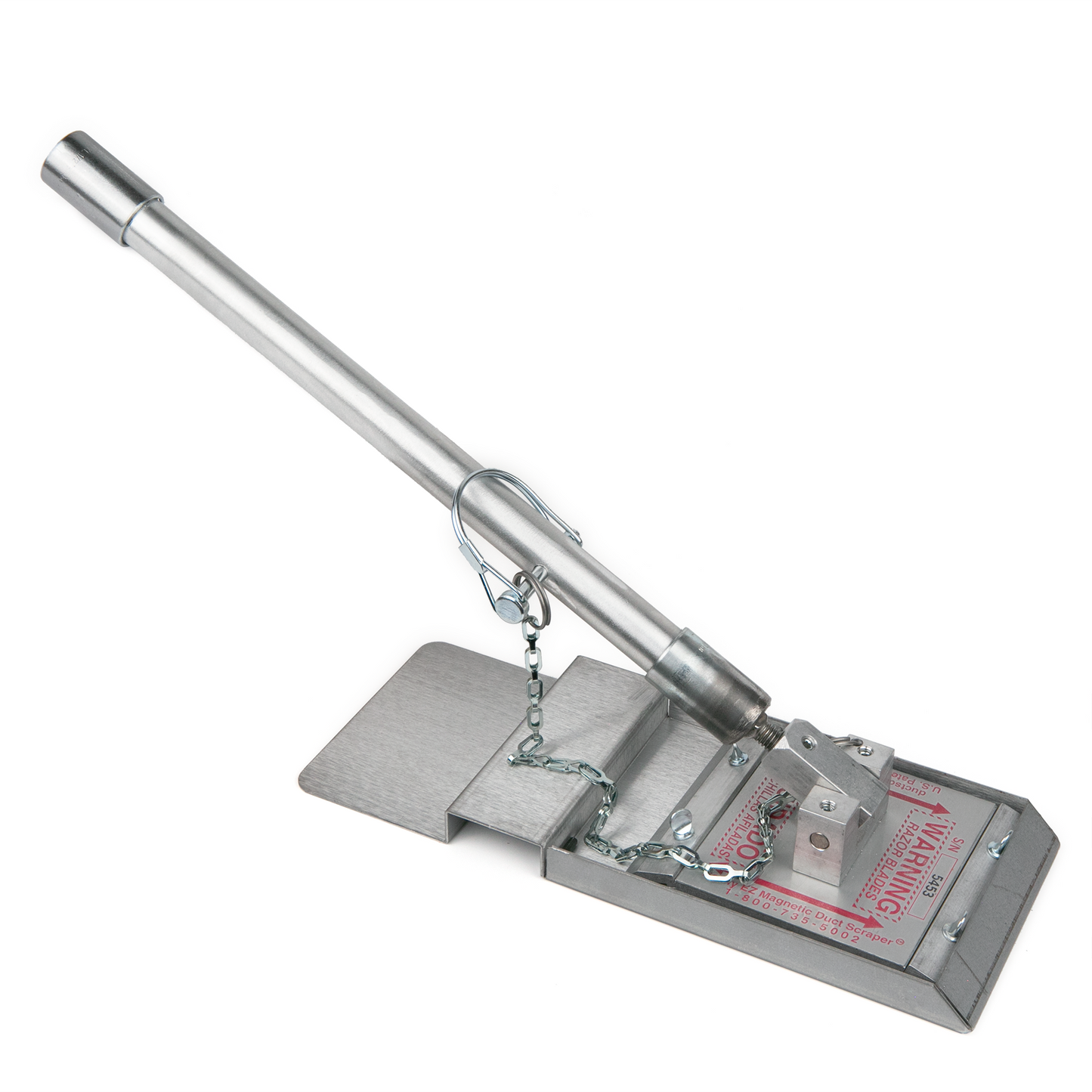 Magnetic Duct Scraper Pack With Extension Poles