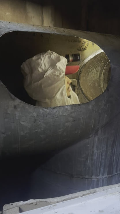 Scraper - 3” Round Stiff Scraper for Round Grease Ducts