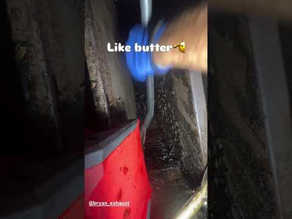 Scraping some hard kitchen exhaust grease